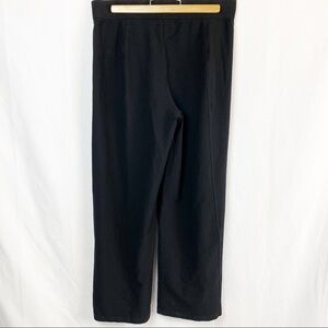 Eileen Fisher Black Pant Pockets Stretch Wide Leg